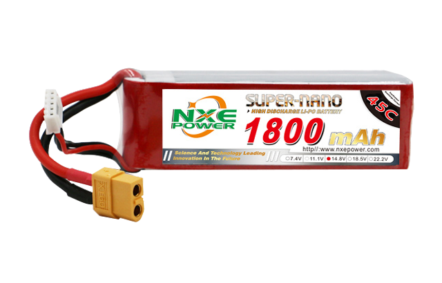 1800mAh 45C 4S 14.8V FPV穿越機電池